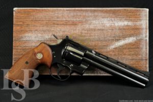 Colt Python Model Blue 6" .357 Magnum Double Action Revolver & Box 1962 C&R