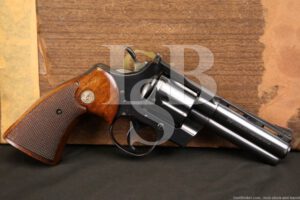 Colt Python Model Blue 4" .357 Magnum Double Action Revolver & Box 1969 C&R