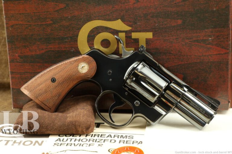 Colt Python Model I3620 2.5” Blued .357 Magnum SA/DA Revolver & Box ...