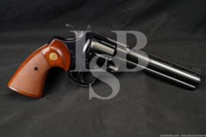 Colt Python Model I3660 Blue 6" .357 Magnum SA/DA Revolver, 1977