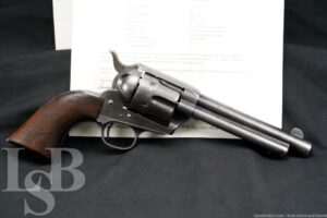 Colt Single Action Army SAA 1873 US Artillery .45 Revolver, 1890 Antique