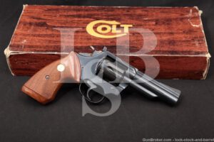 Colt Trooper Mark Mk III MKIII 4" Blue .22 WMR Magnum Revolver, MFD 1980