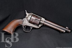 Colt US 1873 Single Action Army SAA .45 Revolver Artillery, 1887 Antique