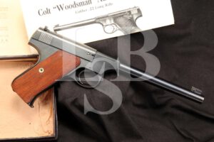 Colt Woodsman 1st Series .22 LR Target Model Semi Auto Pistol & Box - MFD 1941 C&R
