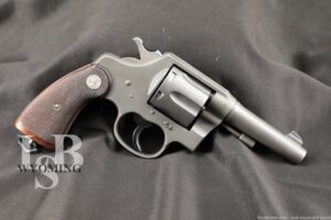 Custom Colt New Service British Mark Frame 4" .38 Special Revolver 1937 C&R