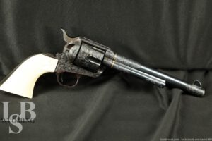 Custom Engraved 3rd Gen Colt Single Action Army SAA .45 Revolver, MFD 1981