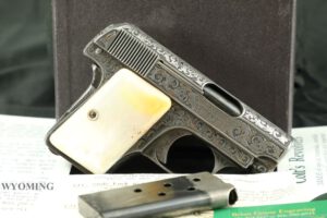 Custom Engraved Colt Model 1908 Vest Pocket Pistol .25 ACP Semi-Auto 1909