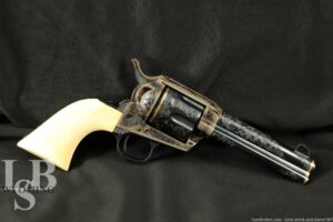 Custom Engraved Colt Single Action Army SAA 4 3/4" .45 Revolver, 1928 C&R