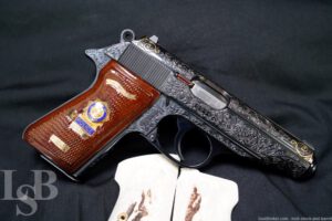 Custom Engraved W. German Walther PP .380 Semi-Auto Pistol, 1972