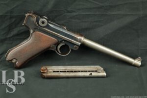 Custom German WWI DWM P.08 Luger 6 1/4" 9mm Semi-Automatic Pistol, C&R Rare