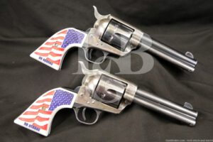 Custom Pair Colt 2nd Gen Single Action Army SAA .357 Magnum Revolvers, C&R