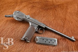 DWM Borchardt Model 1893 C93 7.65x25mm Semi-Automatic Pistol, 1897-1902 C&R