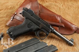 Danish Husqvarna M/1940 .9mm Luger Semi Automatic Pistol C&R 1940s