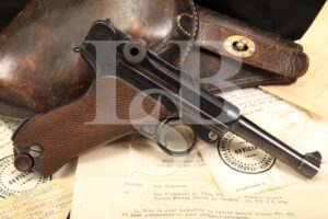 Documented Bringback 1920 Commercial .30 Luger, Matching Serial Numbers & Holster, WWII C&R