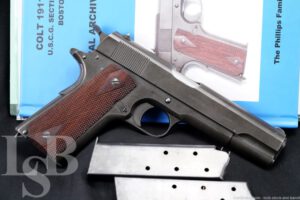 Documented Coast Guard Colt Model of 1911 US Army Semi-Auto Pistol 1918 C&R