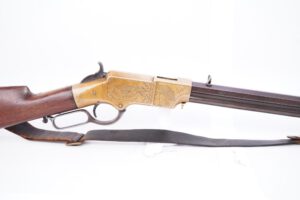 ENGRAVED & INSCRIBED CIVIL WAR 7TH ILLINOIS 1860 HENRY RIFLE "DEATH TO TRAITORS"