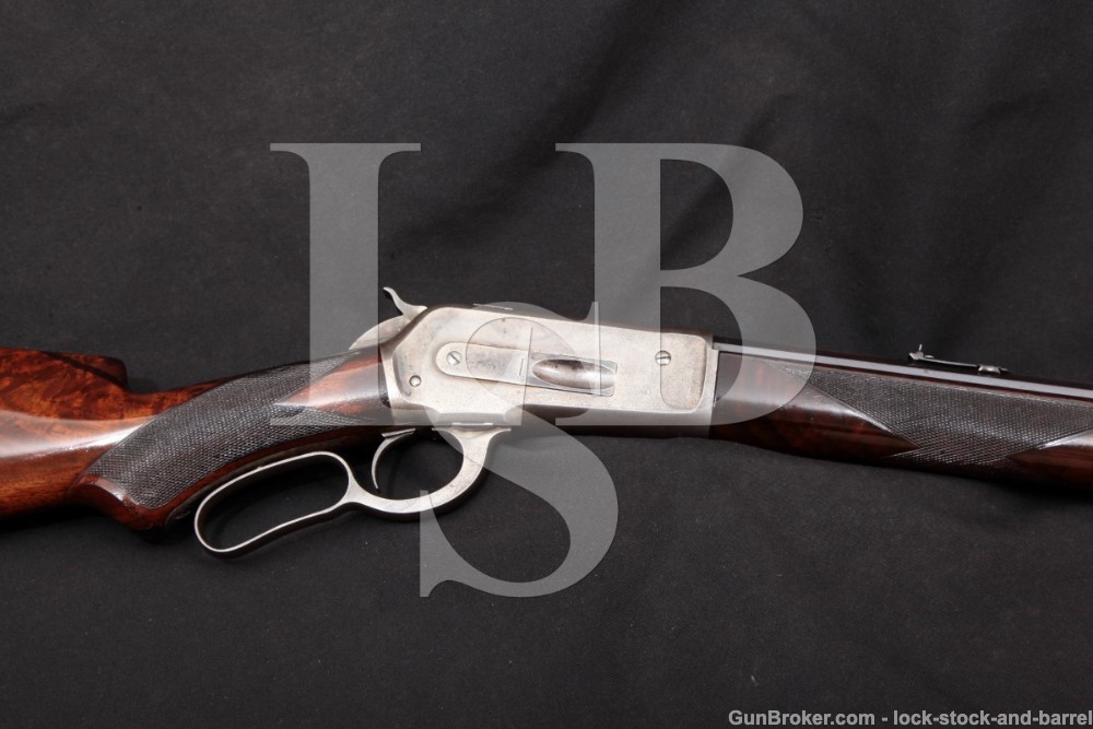 Early Winchester Model 1886 Deluxe .45-90 WCF Lever Action Rifle, 1888 Antique