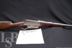 Early Winchester Model 1895 Flatside .38-72 WCF Lever Rifle, 1896 Antique