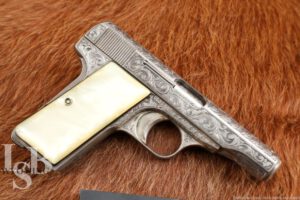 Engraved Browning Model 1955 Semi Auto Pistol 3.25” 9mm Kurtz/.380 ACP