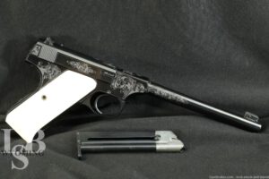 Engraved Colt Woodsman 1st Series Target .22 LR Semi-Auto Pistol, 1942 C&R