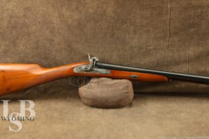 Engraved Pedersoli Side By Side Black Powder Shotgun, 12GA Muzzleloader