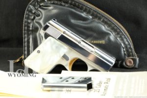 FN Baby Browning Lightweight Chrome .25 ACP Semi-Automatic Pistol, 1965 C&R