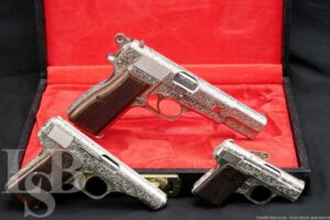FN Hi-Power 1955 Baby Browning Renaissance Factory Engraved Set, C&R