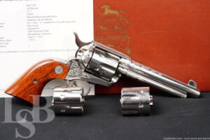Factory Class A Engraved Colt Single Action Army Revolver & Letter 1984 C&R