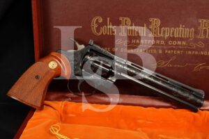 Factory Engraved Colt .22 LR 6 INCH Diamondback Double Action Revolver & Factory Case