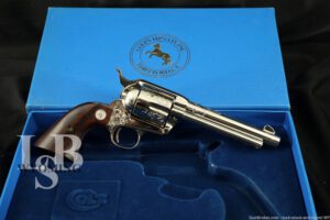 Factory Engraved Colt European Model Single Action Army 9mm Revolver, 1992