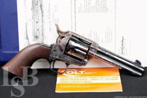 Factory Engraved Colt Single Action Army SAA .45 LC 4.75" Revolver 1992 C&R