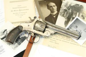 Emmett Dalton's Smith & Wesson First Model Double action .44 Russian Documented Firearms Used As Payment For Medical Services Rendered by Tillman McLaughlin, M.D.