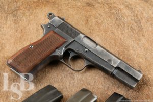 German Marked FN Browning Hi-Power 4.7” 9mm Pistol & 4 Mags C&R