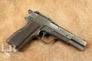 German Marked FN Browning Hi-Power 4.7” 9mm Pistol, Tangent sight C&R