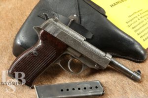 German Walther P38 AC 43 .9mm SA/DA Semi Automatic Pistol MFD 1943 C&R