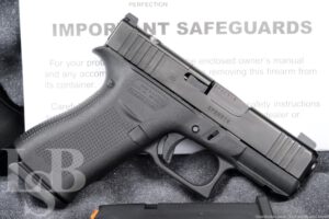 Glock 43X G43X Gen. 5 9mm Luger Striker-Fired 3.41" Semi-Auto Pistol