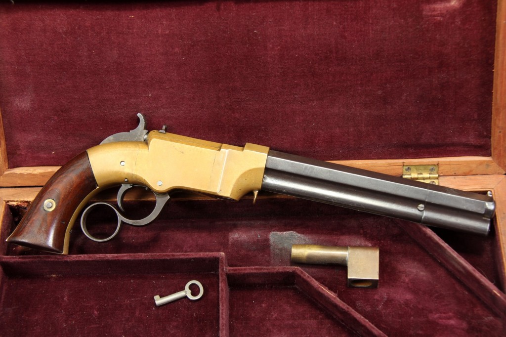 Cased 6" .31 Caliber Volcanic Lever Action Pistol Cased 6" .31 Caliber Volcanic Lever Action Pistol