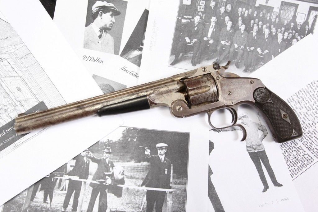 9" Smith & Wesson S&W Model 320 Revolving Rifle, 1889 Conlin's Shooting Gallery Prize Awarded to P.J. Dolfen
