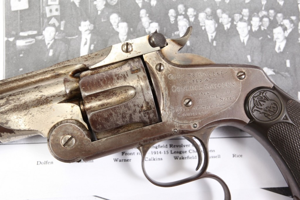 9" Smith & Wesson S&W Model 320 Revolving Rifle, 1889 Conlin's Shooting Gallery Prize Awarded to P.J. Dolfen