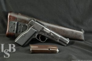 Inglis Chinese No. 1 Mk 1* Hi-Power 9mm Semi-Auto Pistol Shoulder Stock C&R