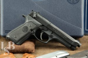 Italian Beretta Model 92-FS 9mm Parabellum 4.9” Semi-Auto Pistol M9 w/ Case