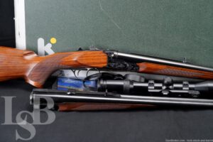Krieghoff Model Classic Big Five Double Rifle Two Barrel Set & Zeiss Scope