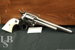 LNIB Colt Third 3rd Gen. Single Action Army SAA 7.5” .45 LC Nickel Revolver