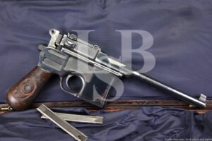Mauser Broomhandle C96 9mm Semi-Automatic Pistol Red Nine Grips, C&R