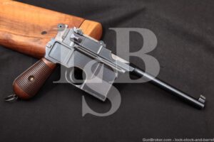 Mauser C96 C-96 Broomhandle S.W. Silver Westley Richards, MFD 1898 Antique