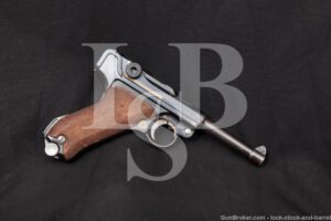 Nazi German Mauser P.08 P08 S/42 S42 Luger 9mm Semi-Auto Pistol, 1936 C&R