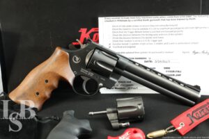 New In Box Korth Mongoose Nighthawk Custom Revolver 6” .357 W/ 9mm Cylinder