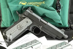 New In Box Nighthawk Custom Silent Hawk 9MM 5” Suppressor Ready 1911