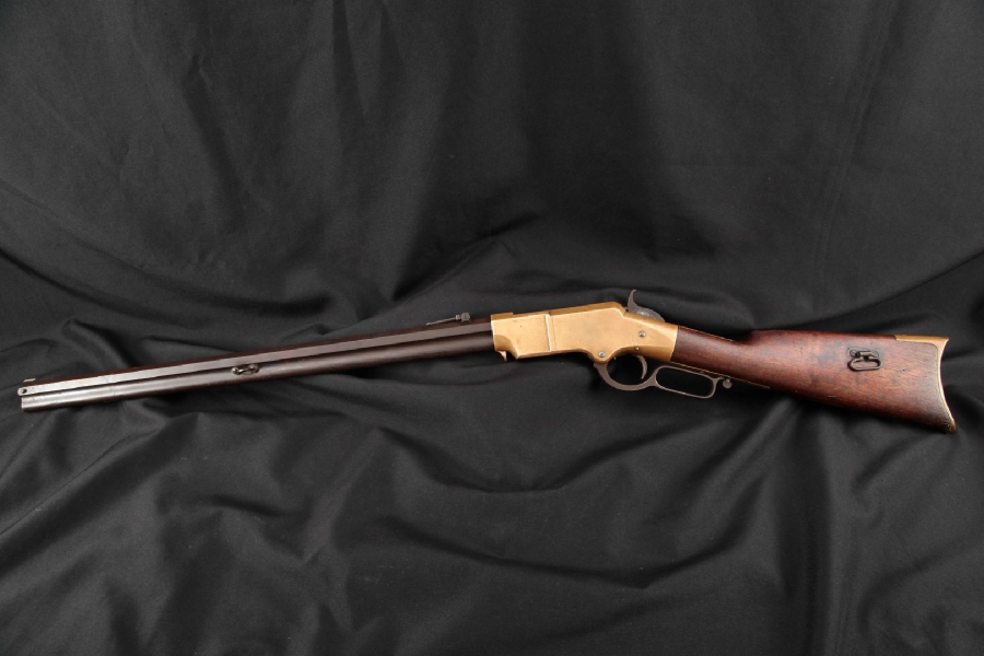 ORIGINAL New Haven Arms Co. Model 1860 Henry, Matching Numbers, Visible Henry Bump, Blue 24” Civil War Era Lever Action Rifle, MFD 1864 Antique3