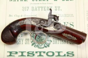 Original Henry Deringer of Philadelphia .41 CAL Percussion Single Shot Derringer, Antique